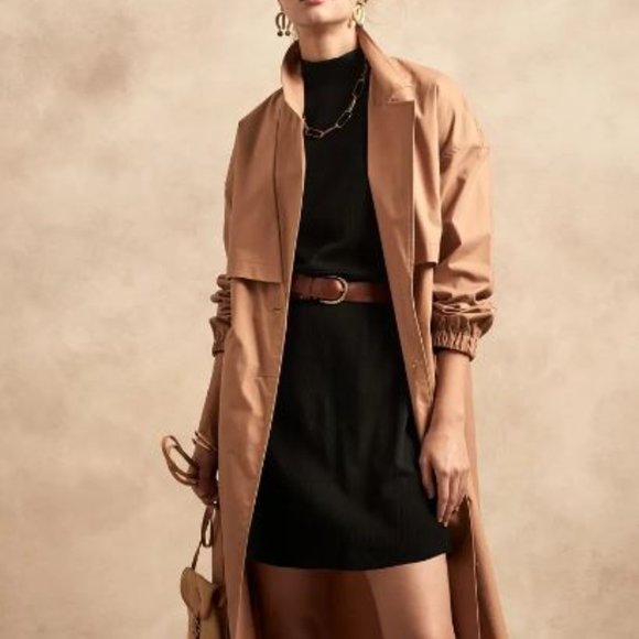 Banana Republic PETITE RIBBED MOCK-NECK MINI DRESS - Picture 5 of 6